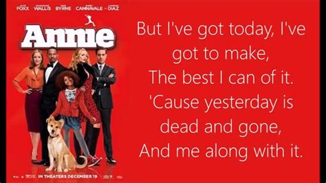 Annie (2014) Lyrics .
